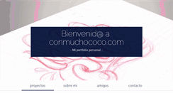 Desktop Screenshot of conmuchococo.com