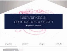 Tablet Screenshot of conmuchococo.com